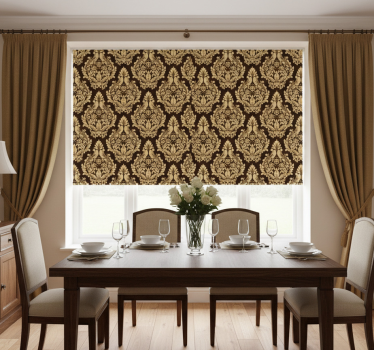 Tenda a rullo sala da pranzo stile vittoriano classico - TenStickers