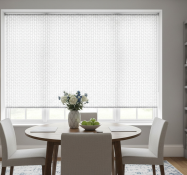 Tenda a rullo sala da pranzo tessuto intrecciato - TenStickers