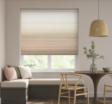 Tenda a rullo sala da pranzo toni naturali terrosi - TenStickers