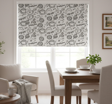 Tenda a rullo sala da pranzo tradizione italiana caffè - TenStickers