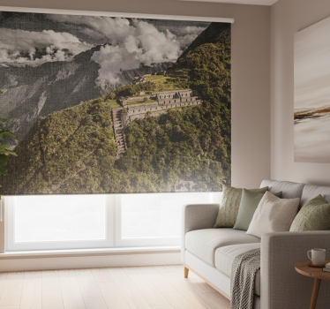 Tenda a rullo soggiorno vista aerea di choquequirao - TenStickers