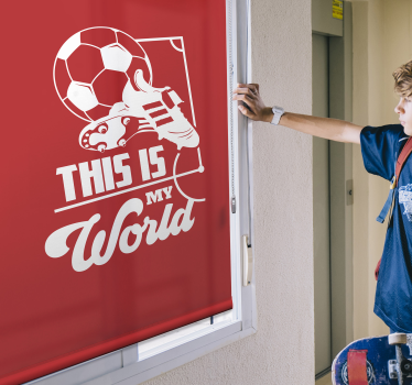 Tenda a rullo a tema calcio - TenStickers