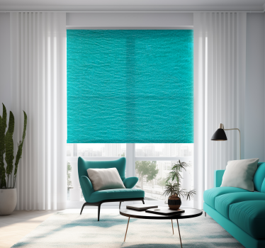 Tenda a rullo colore turchese consistenza dell'acqua - TenStickers