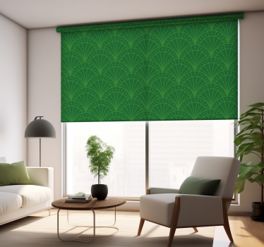 Tenda a rullo colore verde art deco - TenStickers