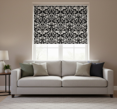 Tenda a rullo vintage composizione botanica elegante - TenStickers