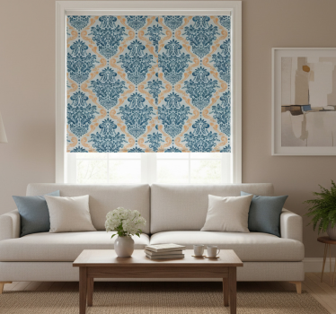 Tenda a rullo vintage design floreale elegante - TenStickers