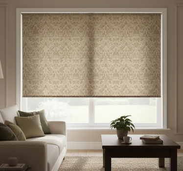 Tenda a rullo vintage dettagli floreali eleganti - TenStickers