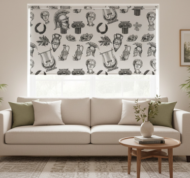Tenda a rullo vintage iconografia romana - TenStickers