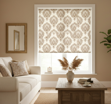 Tenda a rullo vintage motivi eleganti a conchiglia - TenStickers