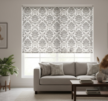 Tenda a rullo vintage motivo floreale classico - TenStickers