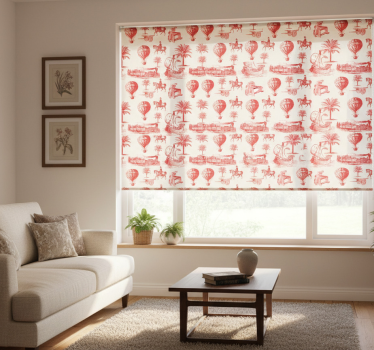 Tenda a rullo vintage scene di viaggio vintage - TenStickers