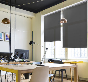 Tenda elegante a rullo Tinta unita grigio antracite - TenStickers