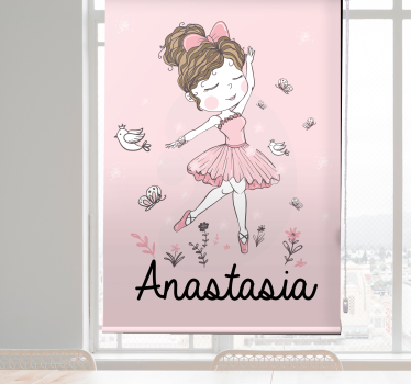 Tende a rullo Bambini Ragazza che balla nordica - TenStickers