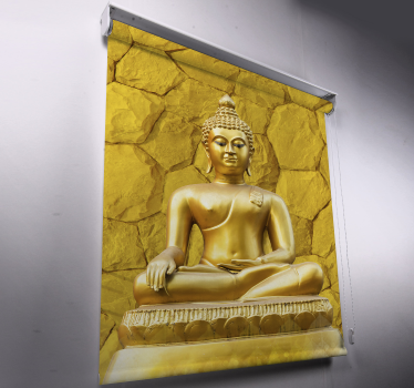 Tende a rullo camera da letto Buddha d'oro - TenStickers