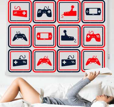 Tende a rullo cameretta Controller grigio retrò - TenStickers