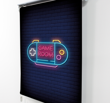 Tende a rullo cameretta Sala giochi con luce al neon - TenStickers