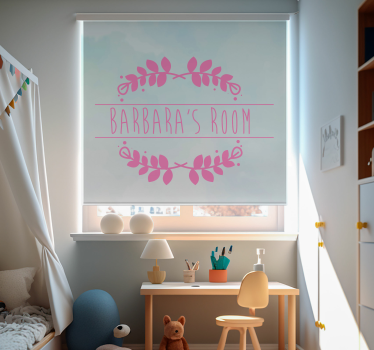 Tende a rullo Bambini stanza con nome personalizzato - TenStickers