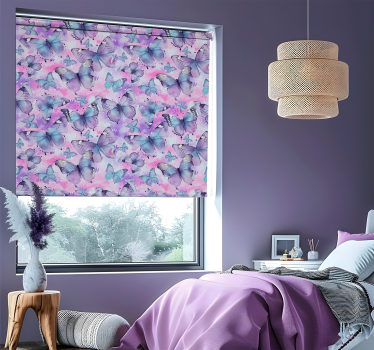 Tende a rullo di farfalle stile splash - TenStickers