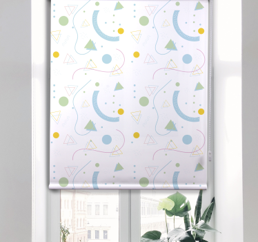 Tenda a rullo moderna serie di forme geometriche - TenStickers