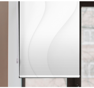 Tenda a rullo forme moderne bianche - TenStickers