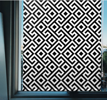 Tende a rullo motivi geometrico nero bianco - TenStickers