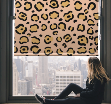 Tenda a rullo animali motivo a pelle di leopardo - TenStickers