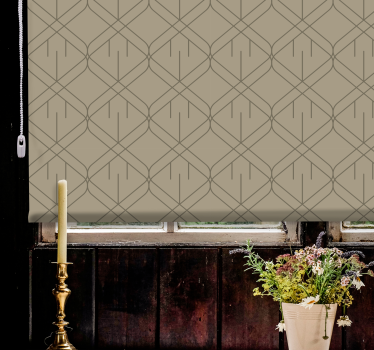Tenda a rullo soggiorno motivo geometrico moderno - TenStickers