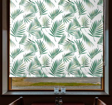 Tende a rullo nordiche Design scandinavo foglia verde - TenStickers