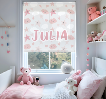 Tende a rullo di nuvole stelle felici - TenStickers