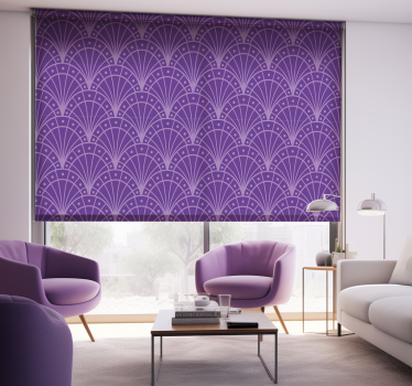 soggiorno tende a rullo art déco lilla minimalista - TenStickers