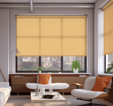 soggiorno tende a rullo beige - TenStickers