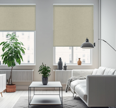 soggiorno tende a rullo trama del tessuto beige - TenStickers