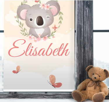 Tenda a rullo cameretta koala baby personalizzato - TenStickers