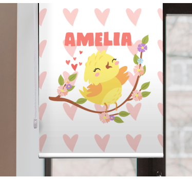 Tende a rullo personalizzabili disegno di uccello carino - TenStickers