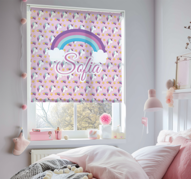 Tende a rullo personalizzabili modello di unicorno - TenStickers
