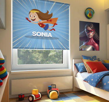 Tenda a rullo personalizzabile ragazza fantastica - TenStickers