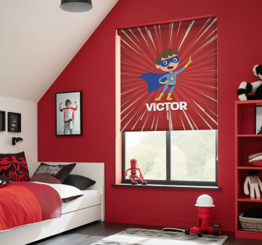 Tenda a rullo personalizzabile super ragazzo - TenStickers