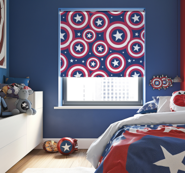 Tende a rullo supereoe scudo arrotondato americano - TenStickers