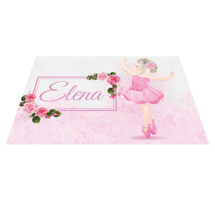 Tovaglietta americana con nome ballerina - TenStickers