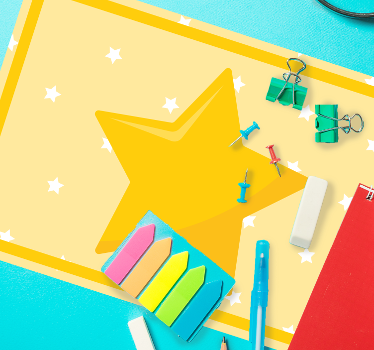 Tovaglietta americana infantile a forma di stella colorata - TenStickers