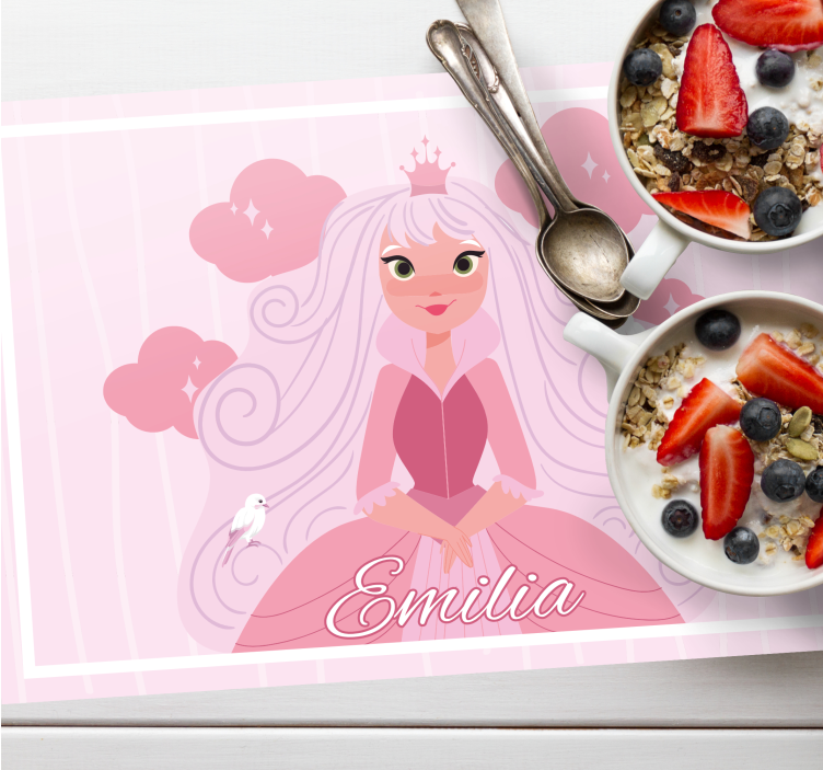 Tovaglietta americana infantile con personaggi principessa - TenStickers