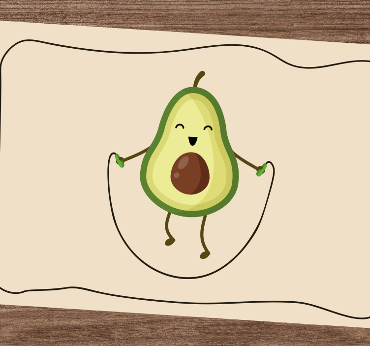 Tovaglietta americana infantile felice avocado - TenStickers