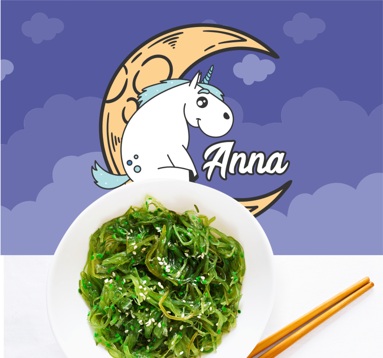 Tovaglietta americana infantile notte di unicorno - TenStickers