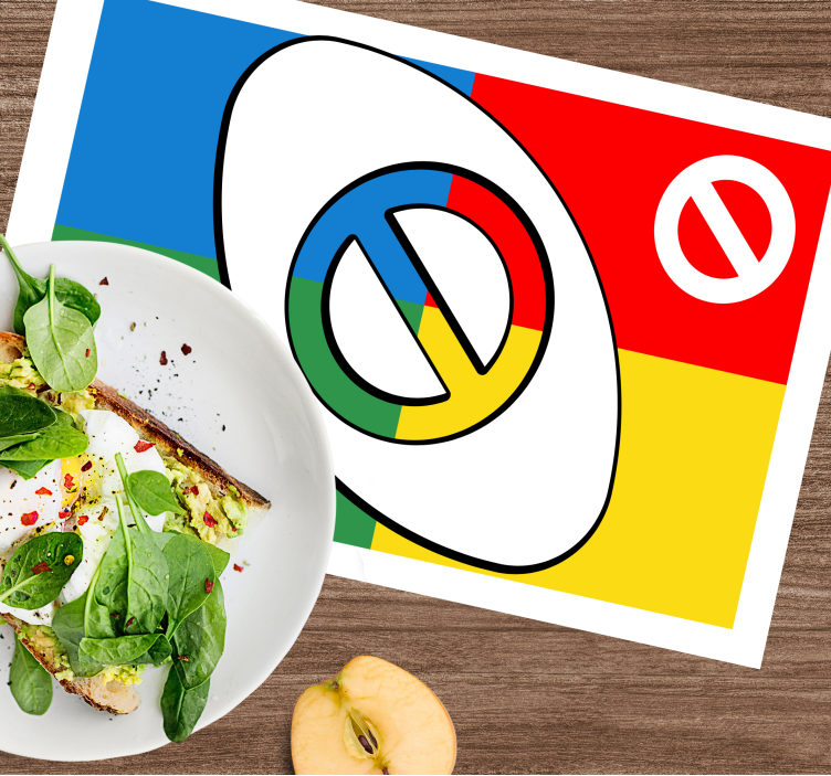 Tovaglietta americana moderna forme colorate astratte - TenStickers