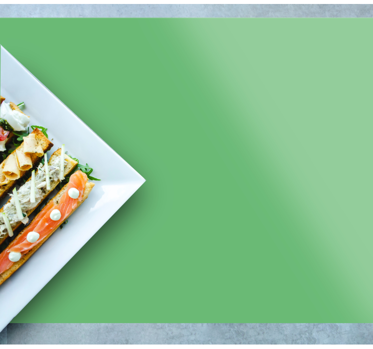 Tovaglietta americana moderna vassoio verde elegante - TenStickers