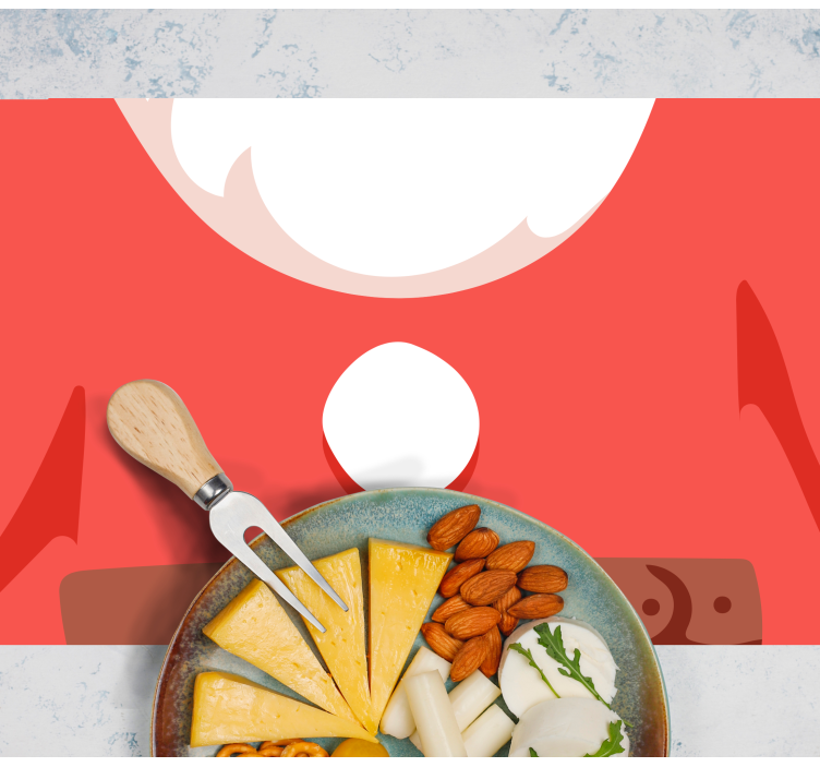 Tovaglietta americana natale maglietta di babbo natale - TenStickers