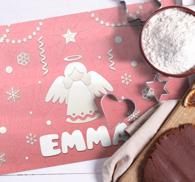 Tovaglietta americana natale tema angeli festivi - TenStickers