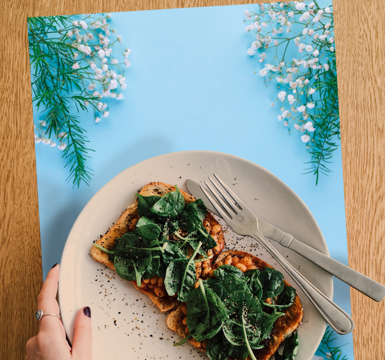 Tovaglietta americana originale accent floral tavola - TenStickers