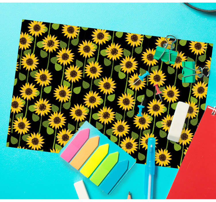 Tovaglietta americana originale con motivo di girasoli - TenStickers