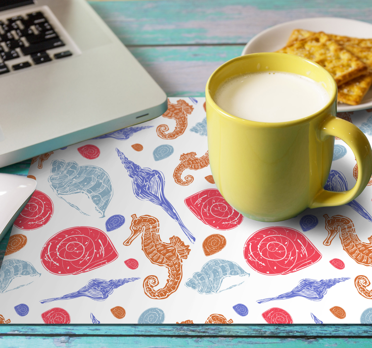 Tovaglietta americana originale conchiglie e cavallucci - TenStickers
